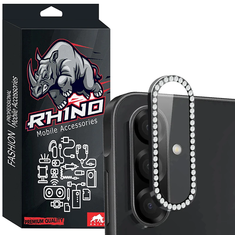 محافظ لنز دوربین راینو مدل Diamond Ring مناسب برای گوشی موبایل سامسونگ Galaxy A26 / A36 / A56