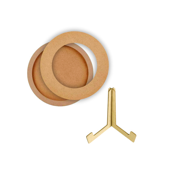 اسلایس چوبی مدل بیس ماه رومیزی کد C20 به همراه پایه