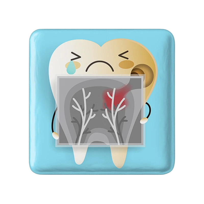 مگنت خندالو طرح دندان و دندان پزشکی کودکانه مدل مربعی کد 36706