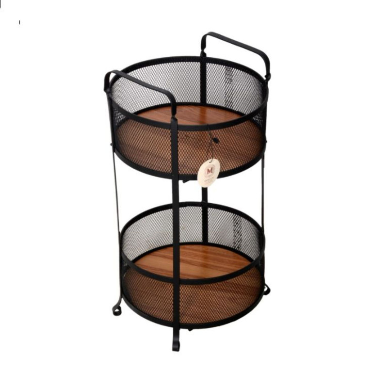 سبد سیب زمینی و پیاز مرولین مدل گلورا دوطبقه کد 40142