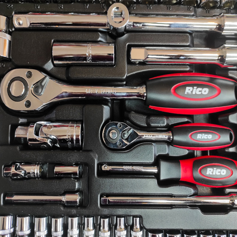 مجموعه 122 عددی آچار بکس ریکو تولز مدل RC-1545