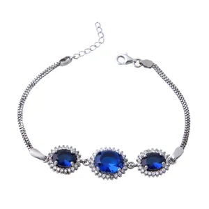  دستبند نقره زنانه بازرگانی میلادی کد DP_362