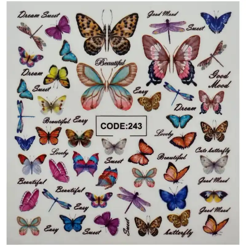 لنز ناخن مدل CODE243