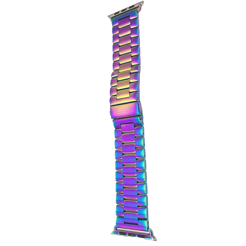بند گوف مدل Stainless 3Bead colorful مناسب ساعت هوشمند ویرفیت HK8 pro max / HK9 ultra 2 / T800 Ultra / T900 Ultra