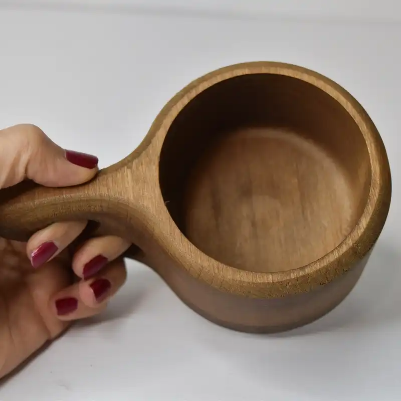 لیوان چوبی مدل کوکسا