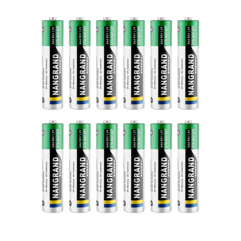 باتری نیم قلمی نانگرند مدل Extra Heavy Duty بسته 12 عددی