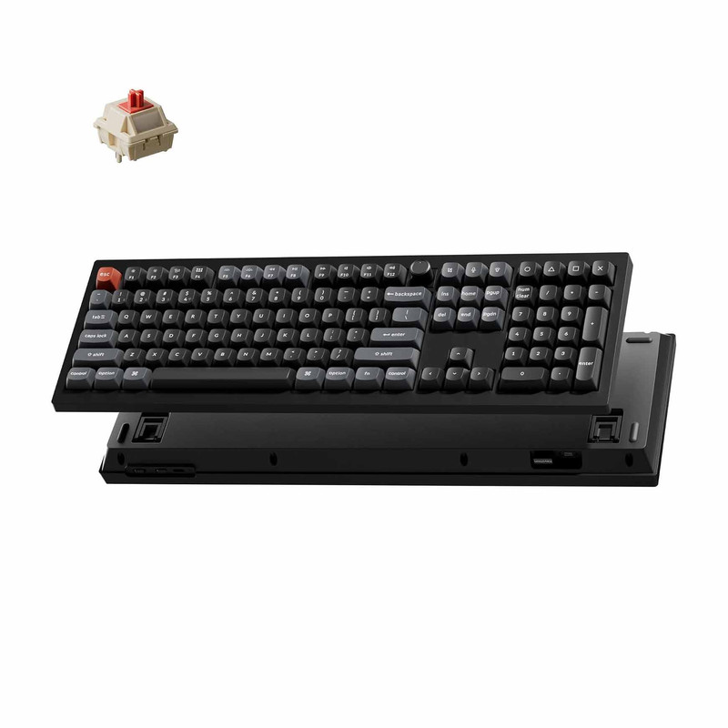 کیبورد بی سیم گیمینگ کیکورن مدل V6 Ultra 8K Red Switch