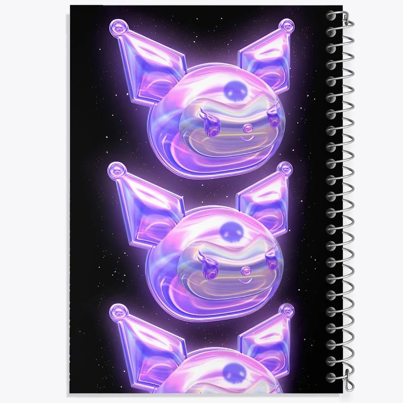 دفتر مشق 100 برگ خندالو طرح کرومی (Kuromi) کد N4818