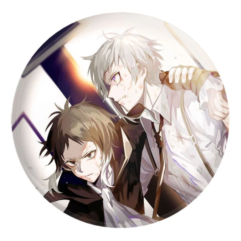 پیکسل خندالو طرح آتسوشی و آکوتاگاوا انیمه سگ های ولگرد بانگو کد 15659 مدل بزرگ