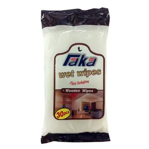 دستمال مرطوب چوب  مدل Faka بسته 30 عددی