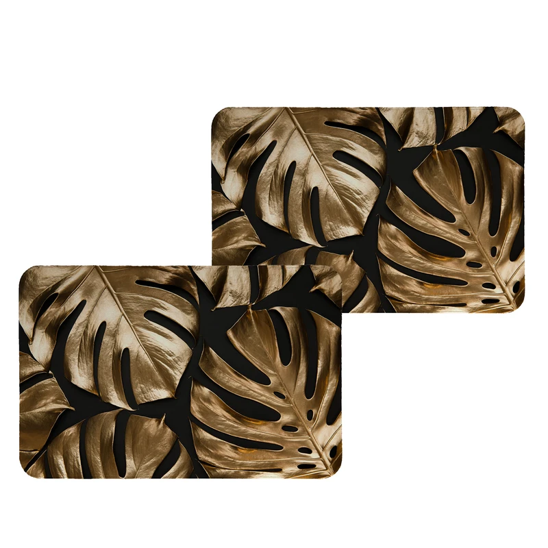 زیربشقابی طرح برگ کد 8922 بسته 2 عددی 