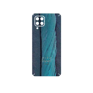 MAHOOT Turquoise feathers Cover Sticker for Samsung Galaxy M32