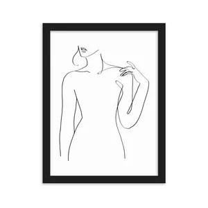 Minimal Wall Art Girl Design Code 2763
