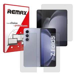 Remax Resistant model matte screen protector suitable for Samsung Galaxy Z Fold 5 mobile phone along with back protector