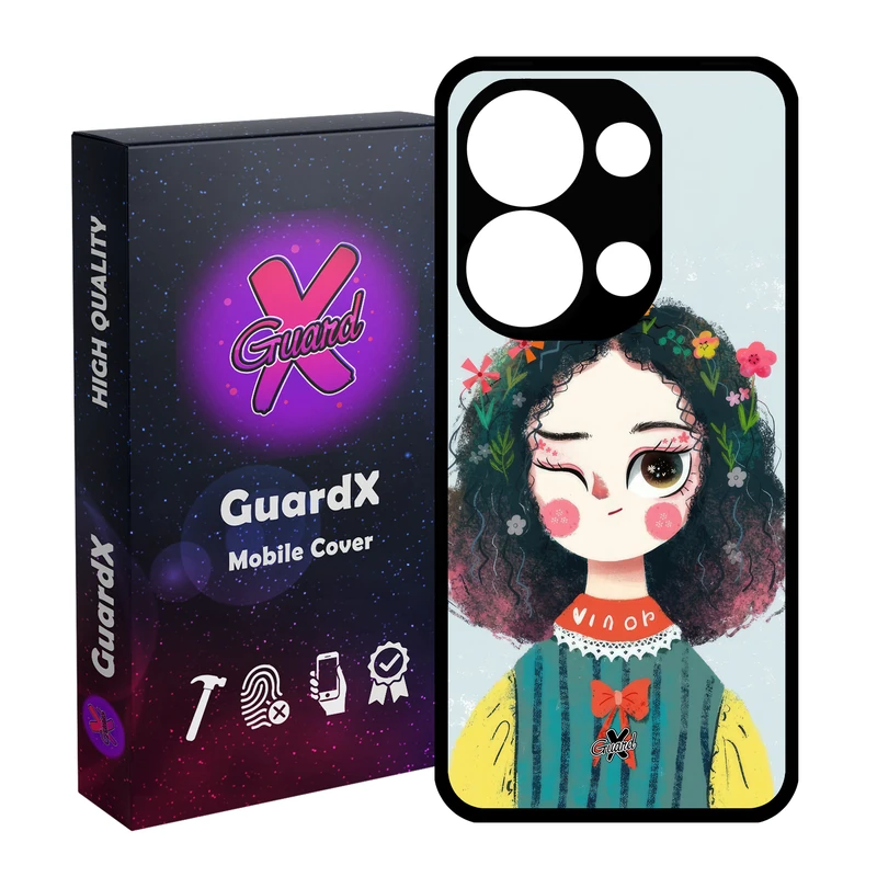 کاور گارد ایکس طرح دختر مناسب برای گوشی موبایل شیائومی Redmi Note 13 Pro 4G / Poco M6 Pro 4G