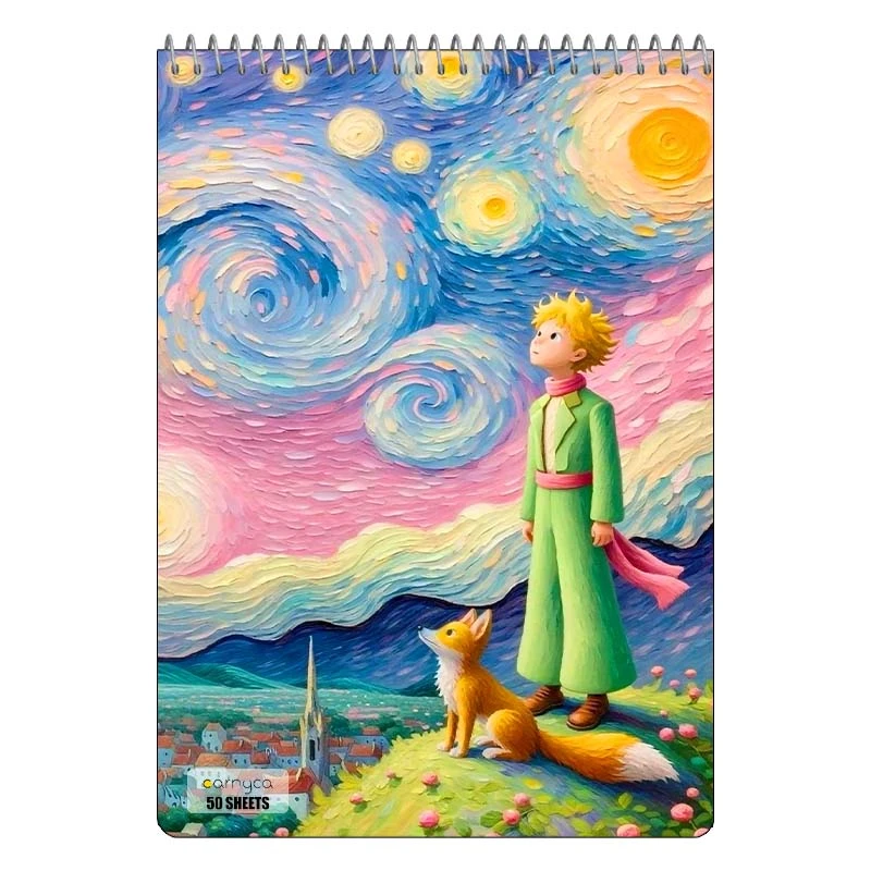 دفتر نقاشی 50 برگ سیمی کارنیکا طرح شازده کوچولو The Little Prince کد 46012
