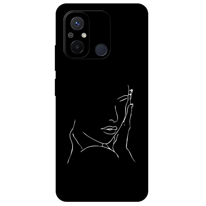 کاور مگافون طرح دخترانه مدل 8153 مناسب برای گوشی موبایل شیائومی Redmi 12C  