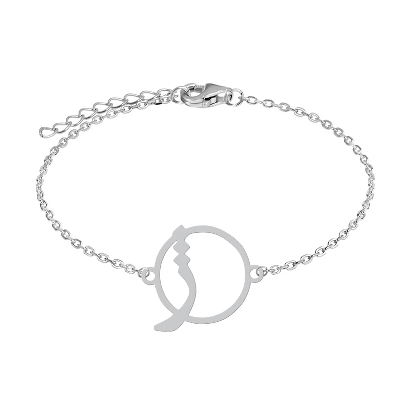 دستبند زنجیری زنانه هایکا مدل حرف ژ کد z.dh122