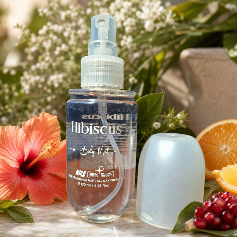 بادی میست زنانه نایس پاپت مدل Hibiscus با رایحه شیرین و گلی حجم 120 میلی‌لیتر
