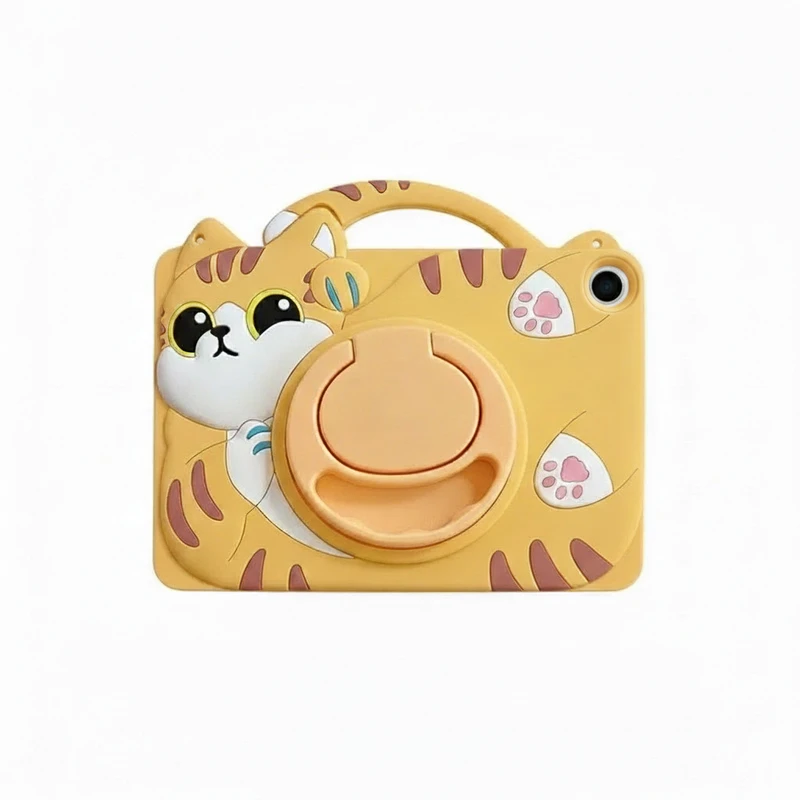 کاور مدل گربه 360 مناسب برای تبلت سامسونگ Galaxy Tab A9-8.7 Inch