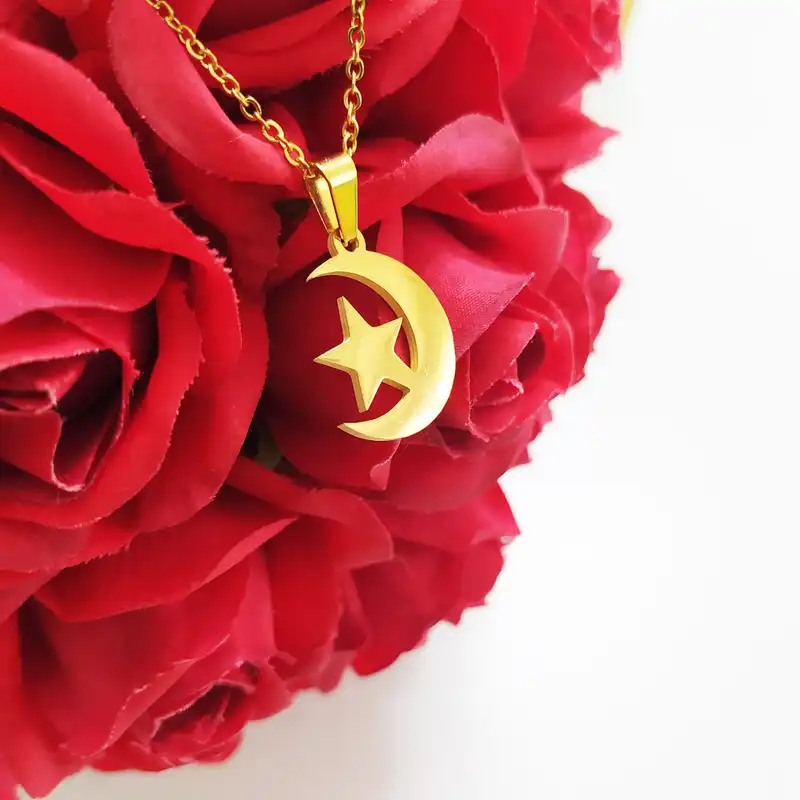 نیم ست زنانه طرح ماه و ستاره کد MST9