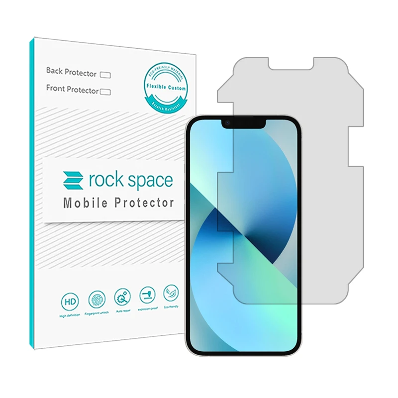 محافظ صفحه نمایش شفاف راک اسپیس مدل HGL-Medium مناسب برای گوشی موبایل اپل iPhone 13