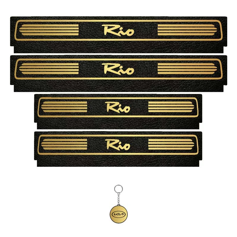 برچسب پارکابی خودرو لندمون کد LM232 MT مناسب برای ریو مجموعه 5 عددی به همراه جا کلیدی