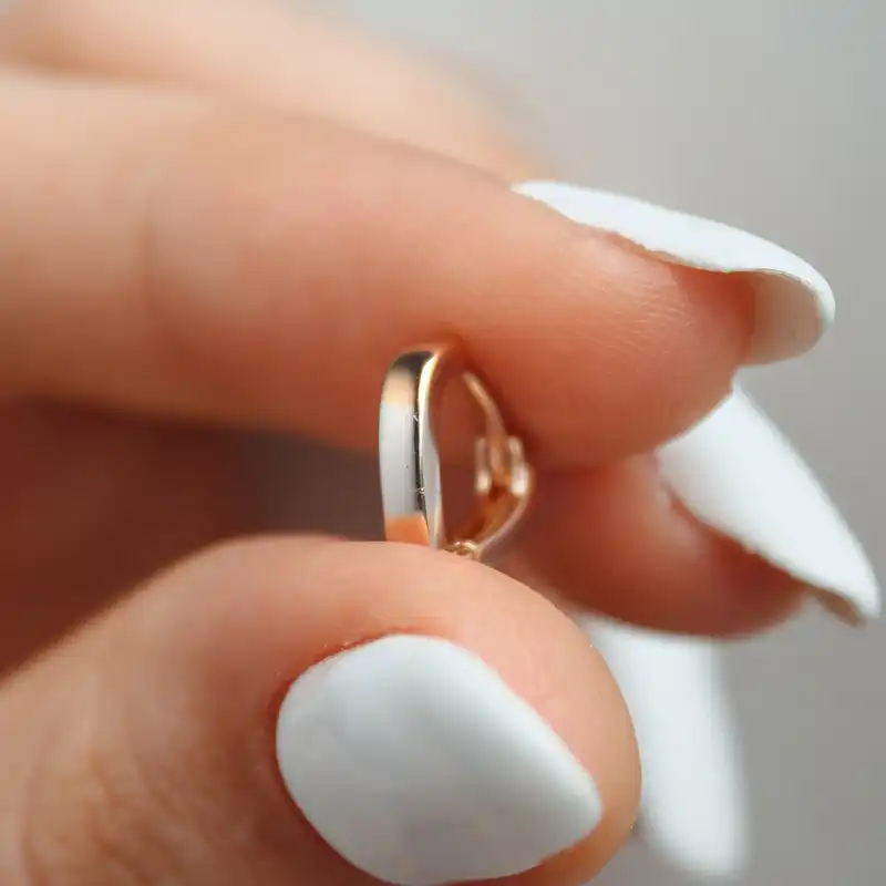 گوشواره زنانه ژوپینگ مدل قلب کد ear25