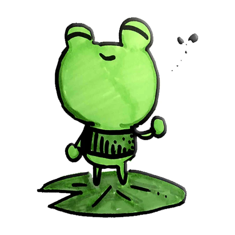 استیکر لپ تاپ طرح Mr. Frog کد ST1275