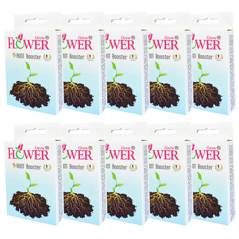 کود تقویت ریشه زایی فلاورگرو مدل P10 وزن 80 گرم بسته 10 عددی 
