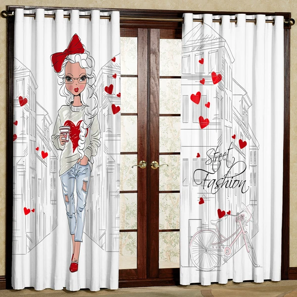 پرده مخمل پانچی کد 6412 سایز 280x140 سانتی متر