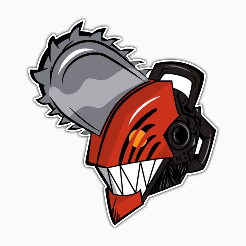 استیکر لپ تاپ و موبایل بووم طرح Anime Chainsaw Man مدل Kale کد TR09