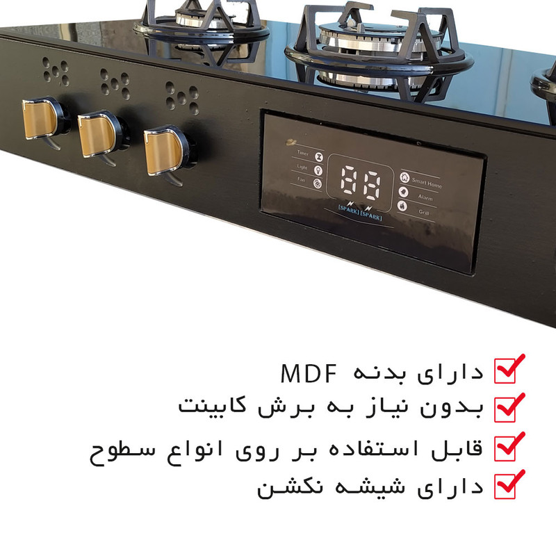 اجاق گاز 3 شعله رینوزیت استار مدل RU3M