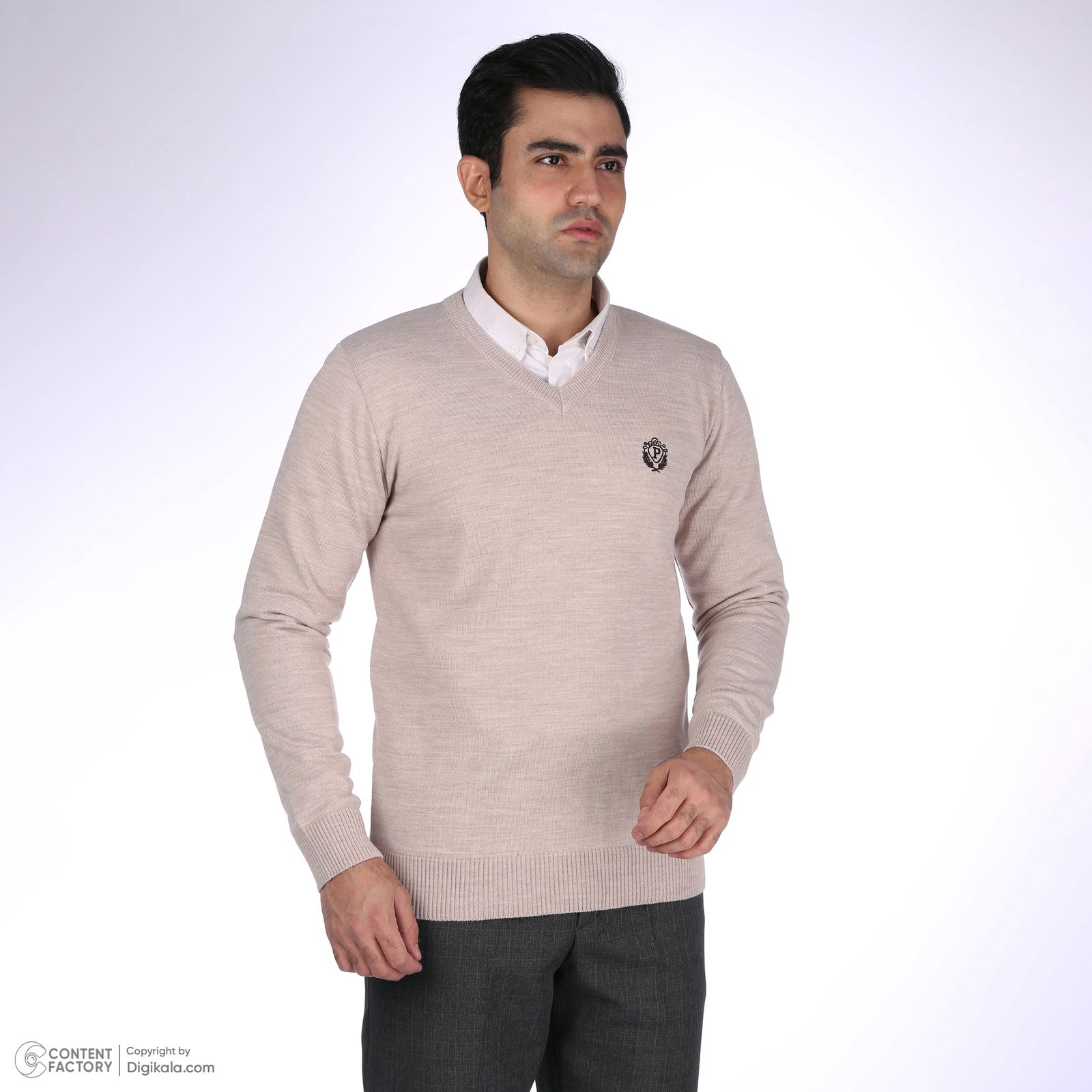 پلیور مردانه تریکو پاییزان مدل یقه هفت کد P700 - - 2