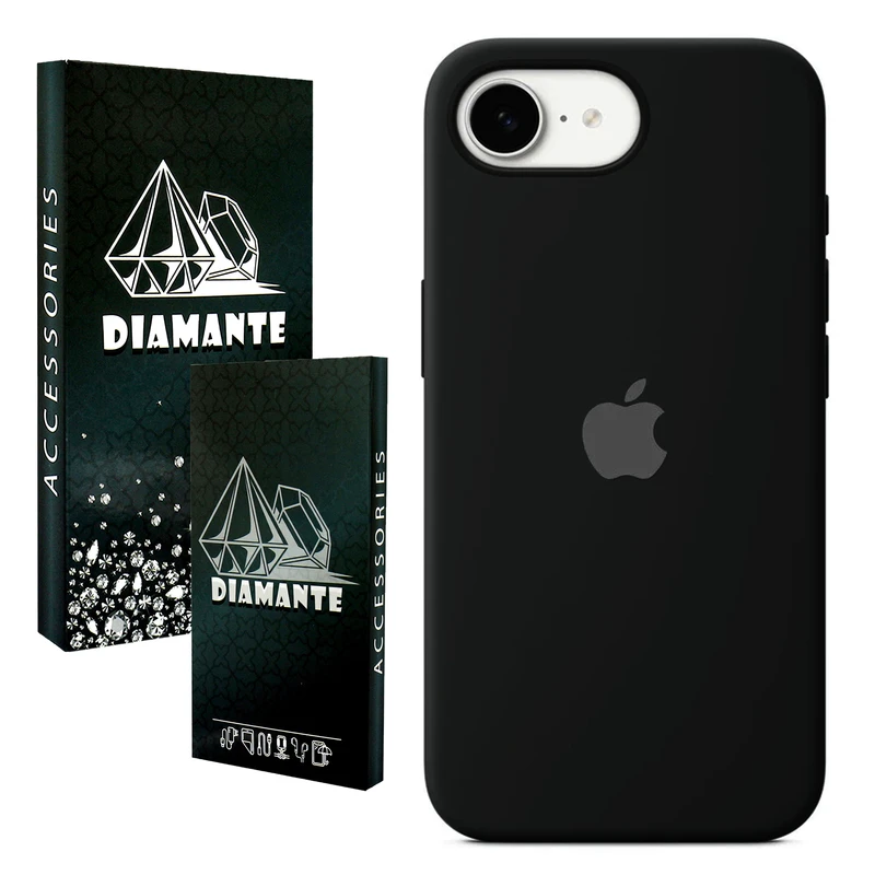 کاور دیامانته مدل سیلیکون Org Bk مناسب برای گوشی موبایل اپل iPhone 16E