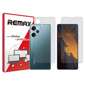 Remax brand shockproof Hydrogel screen protector glass for Xiaomi Poco F5 along with the back protector