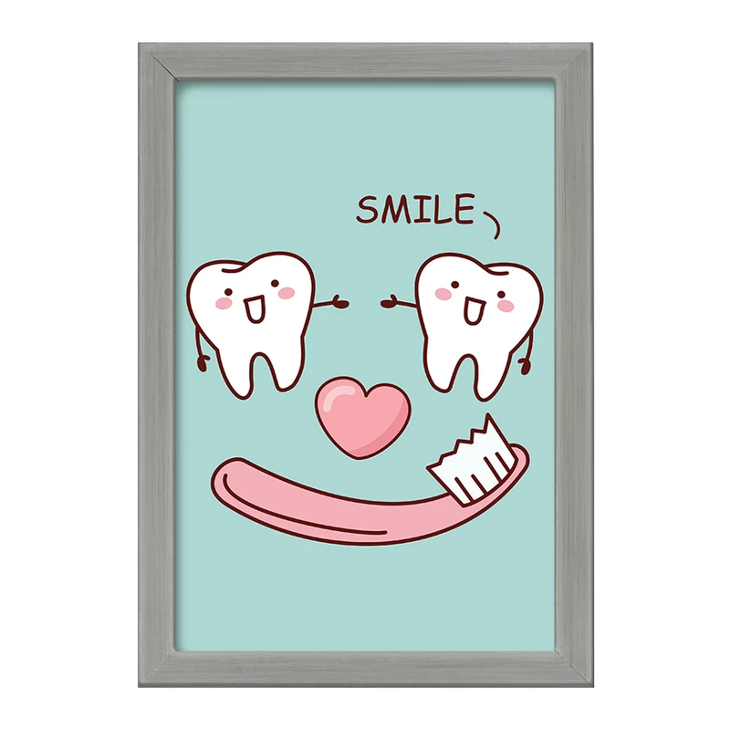 تابلو خندالو طرح دندان و دندان پزشکی کودکانه کد 36690