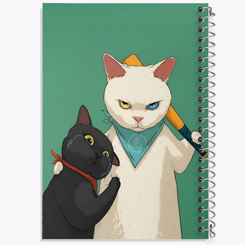 دفتر مشق 50 برگ خندالو طرح گربه های بامزه کد N4004