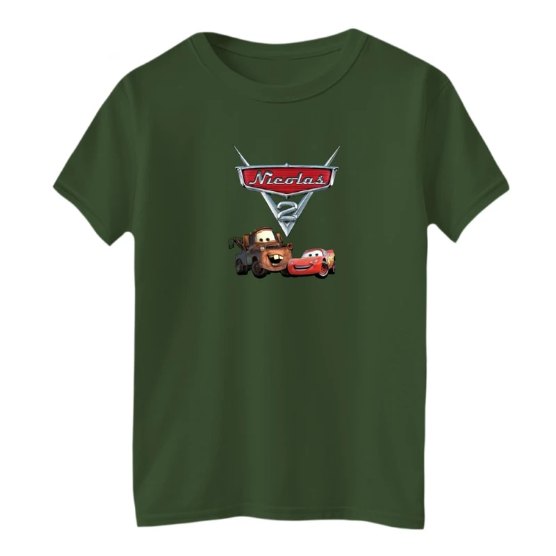 تی شرت آستین کوتاه بچگانه مدل ماشین ها کد01