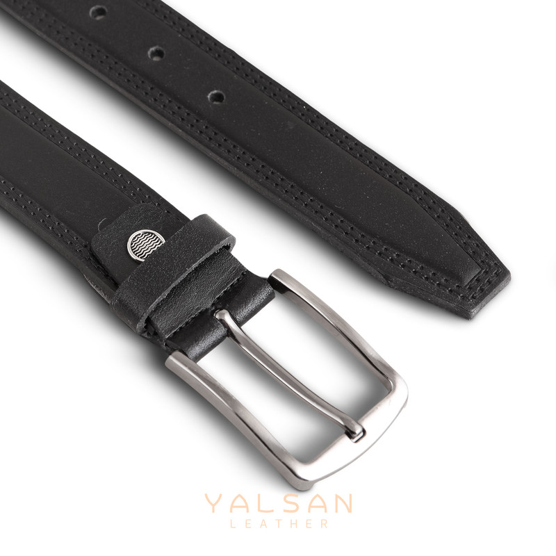 کمربند مردانه چرم یلسان مدل بایسن S2 کد GS-01-084