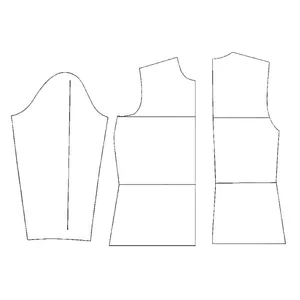 الگوی خیاطی بالا تنه و آستین رگالی زنانه متد ABM مدل 2020 مجموعه 9 عددی