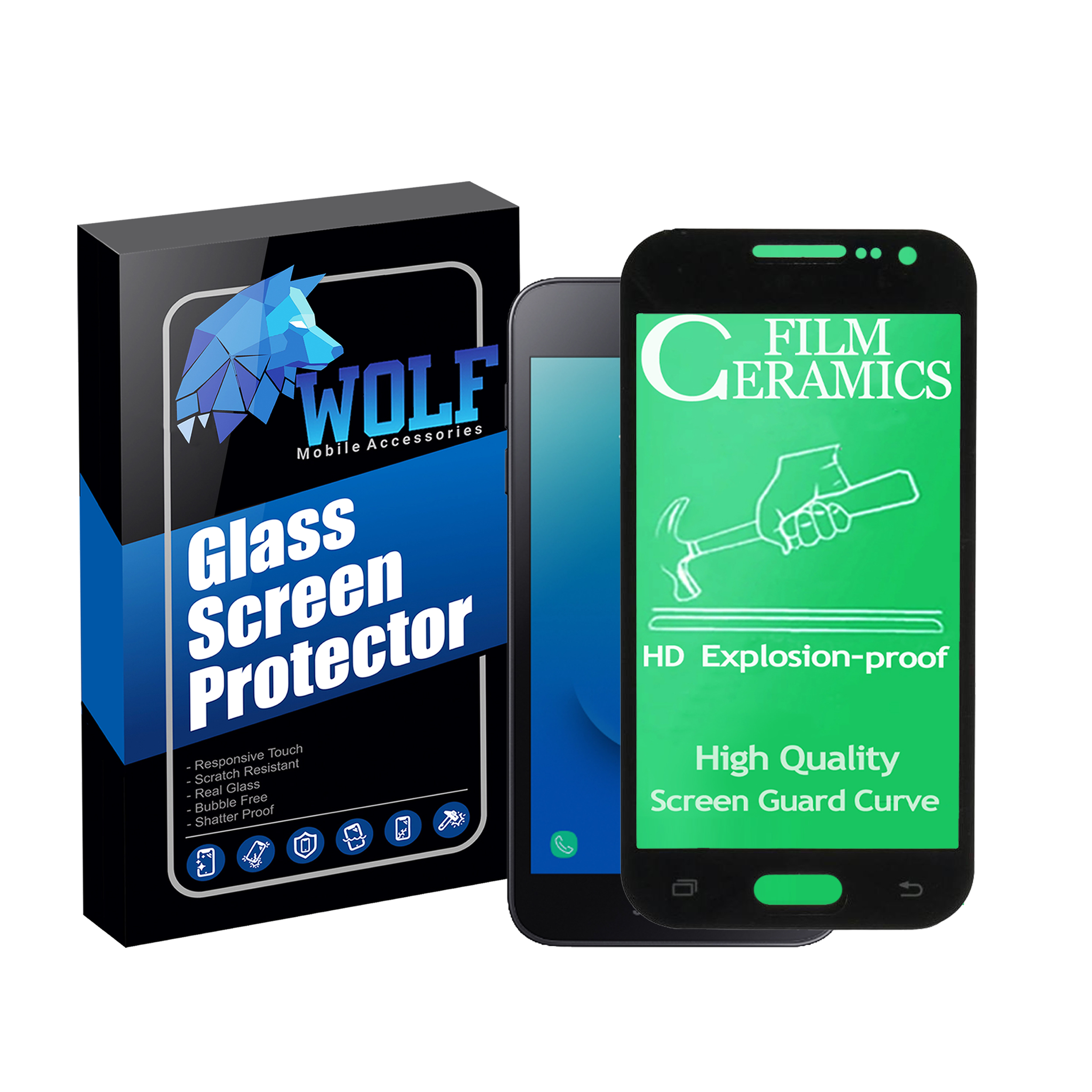 محافظ صفحه نمایش سرامیکی ولف مدل CRB مناسب برای گوشی موبایل سامسونگ Galaxy J5 Pro
