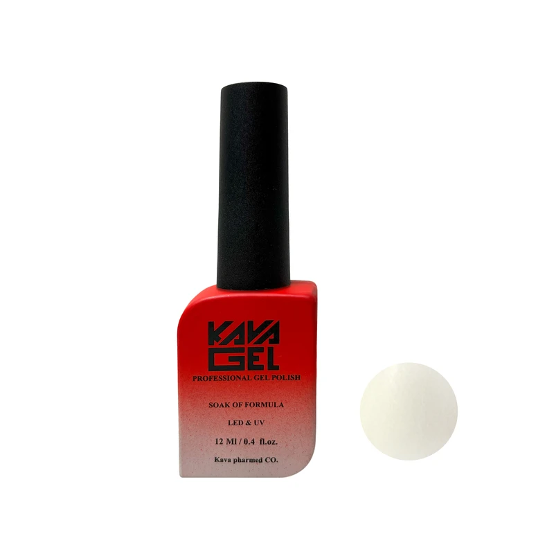 لاک ژل براق ناخن کاواژل مدل  NEW شماره 3 رنگ شیری