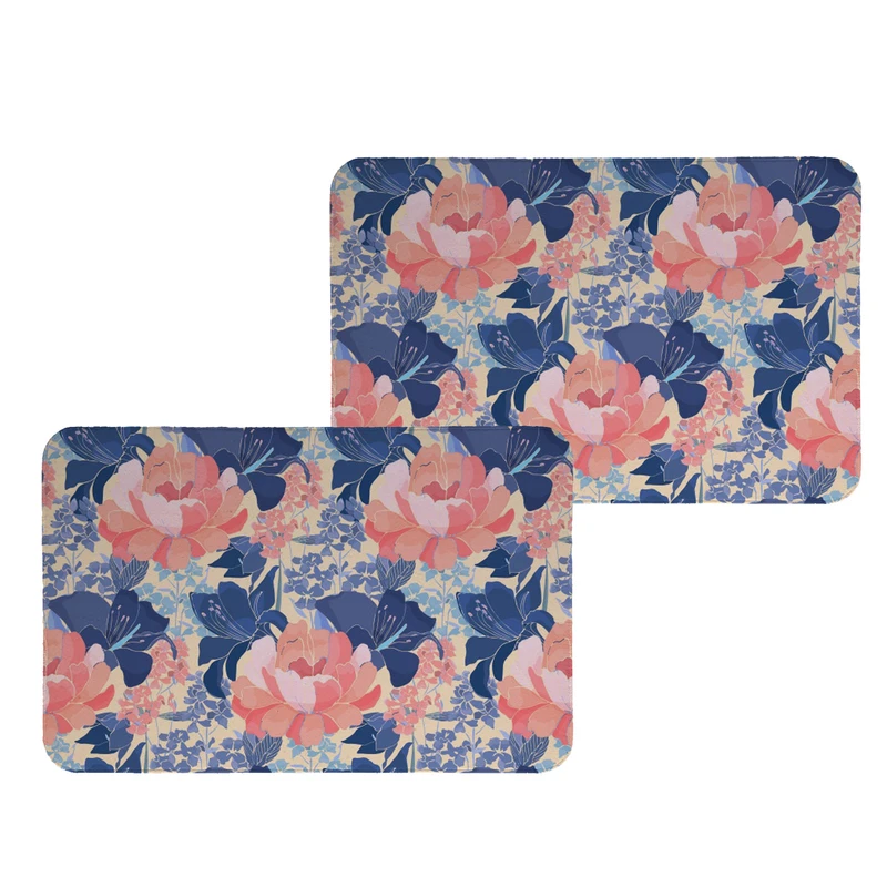 زیربشقابی طرح گل کد 8027 مجموعه 2 عددی