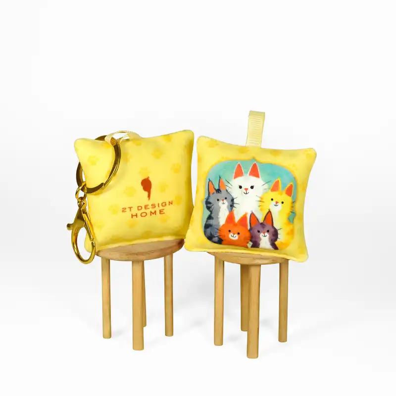 جاکلیدی طوطی دیزاین مدل بالشتی طرح گربه ها