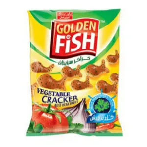 بیسکوئیت کراکر ماهی سبزیجات گلدن فیش شیرین عسل - 70 گرم 24 عددی