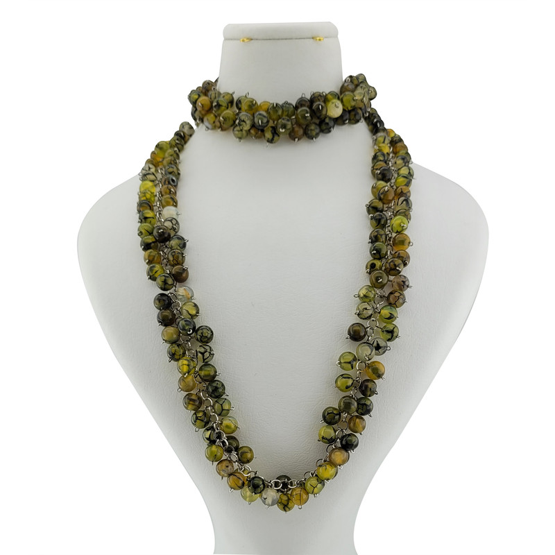 نیم ست زنانه مدل سنگ عقیق دراگون کد 215 نیم ست زنانه مدل سنگ عقیق دراگون کد 215