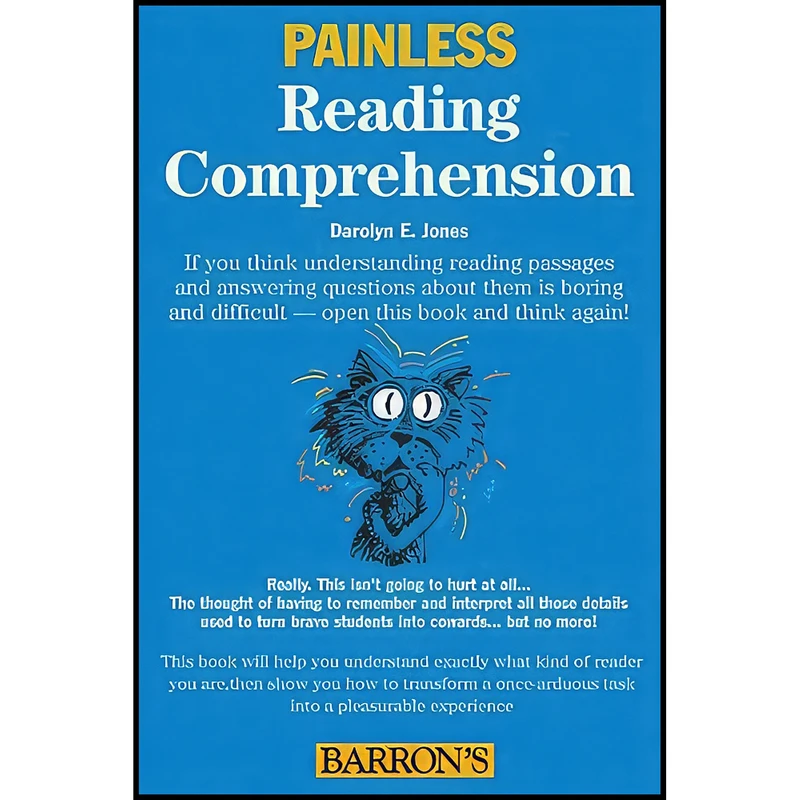 کتاب Painless Reading Comprehension  اثر Darolyn Jones انتشارات Barron's Educational Series