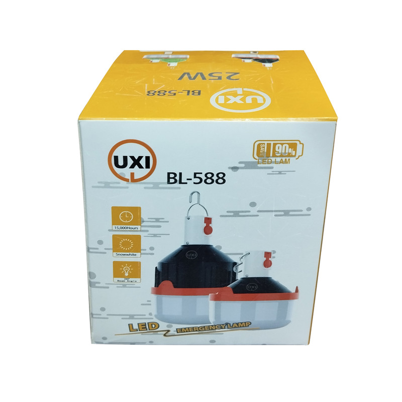 چراغ آویز چادر یو ایکس آی مدل کشویی کد BL-588-25W با نور مهتابی