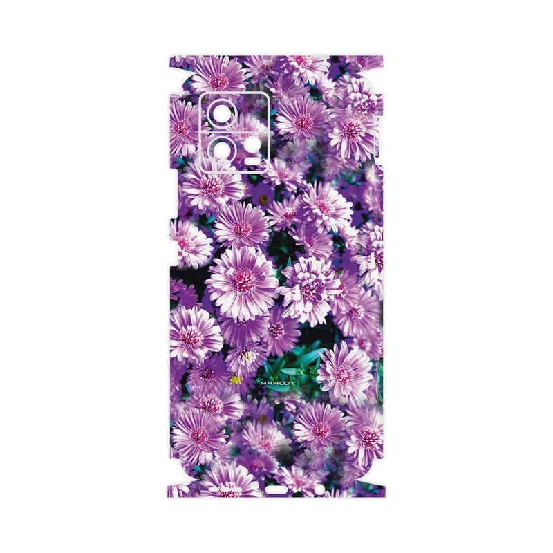 برچسب پوششی ماهوت مدل Purple_Flower-FullSkin مناسب برای گوشی موبایل موتورولا Moto G72